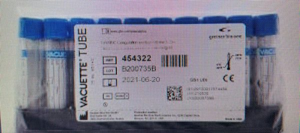 ⁦VACUETTE® TUBE 2 ml 9NC Coagulation sodium citrate 3.2%⁩ – תמונה ⁦2⁩